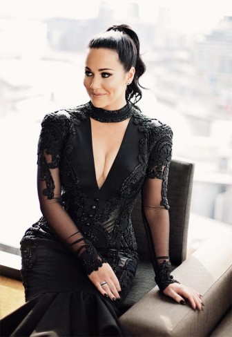 Black wedding dress.
