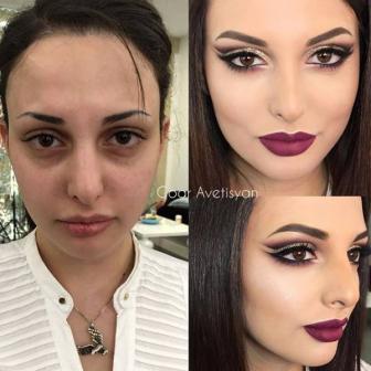صور قبل و بعد المكياج ... صدمة