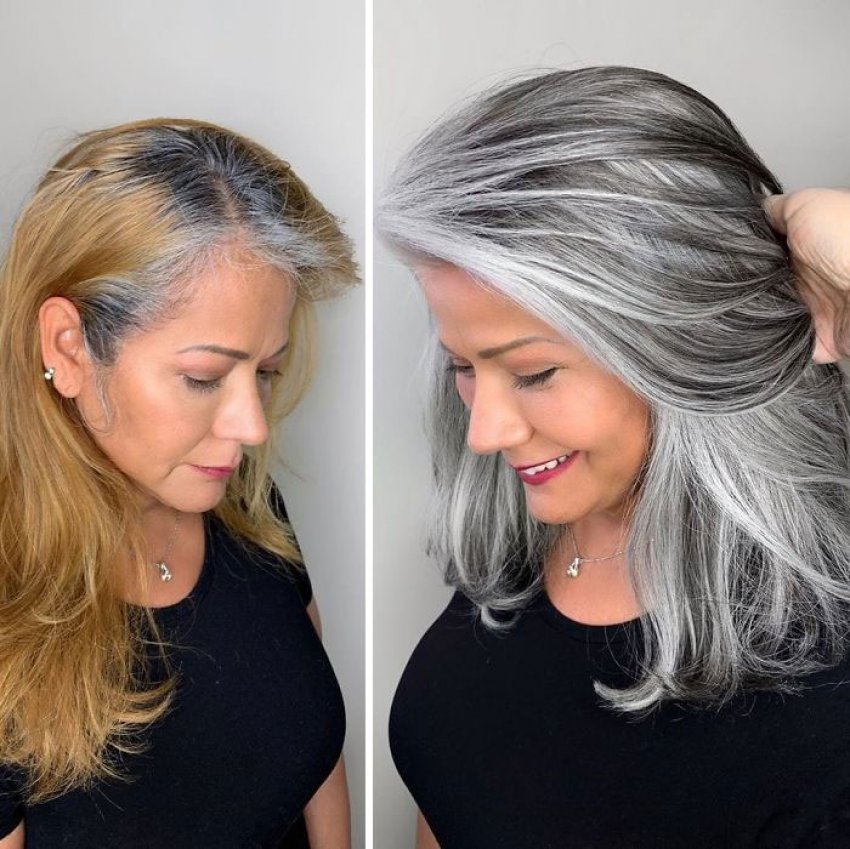 The Best Way To Hide Gray Hair Girls Pictures The Best Way To Hide Gray Hair Girls Pictures
