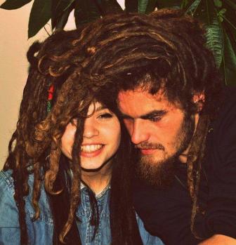 Fotos de amor de los amantes con el pelo de majdal