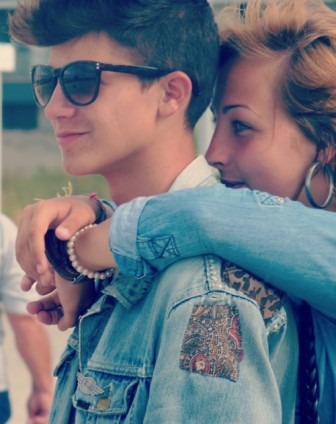 Bossa pictures and romantic hugs