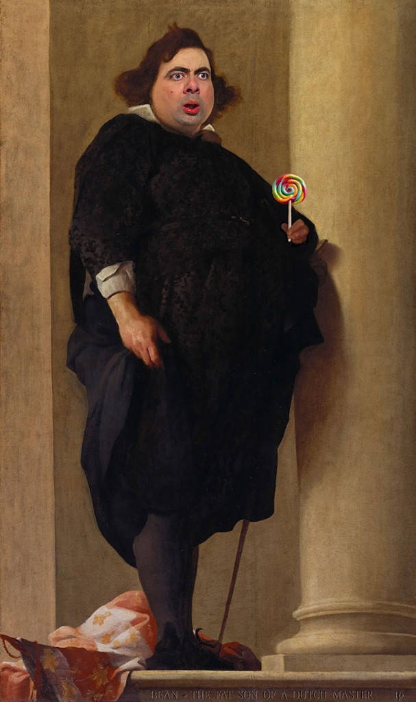 وجه ميستر بيين في لوحات فنيه مشهورة